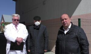 Зліва направо: Мирослав Вакалюк, Тарас Вовків, Володимир Гаразд